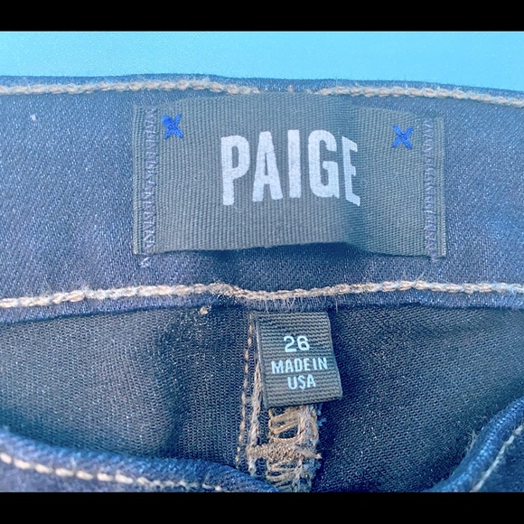VGC nearly new Paige verdugo ankle Jeans size 26 - Picture 2 of 7
